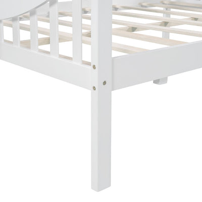 White Solid and Manufactured Wood Full Bed - Standard Beds