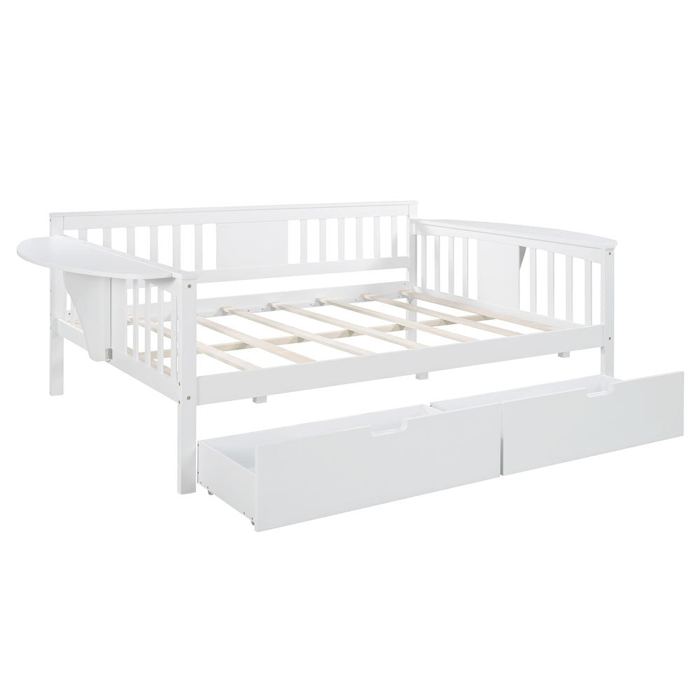 White Solid and Manufactured Wood Full Bed - Standard Beds