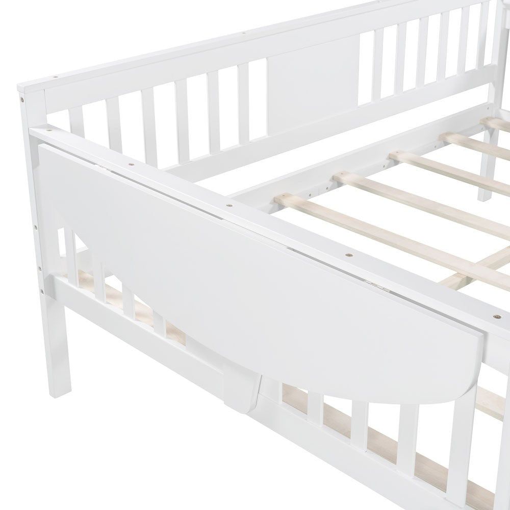 White Solid and Manufactured Wood Full Bed - Standard Beds