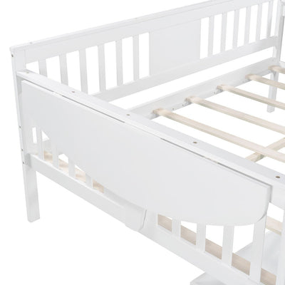 White Solid and Manufactured Wood Full Bed - Standard Beds