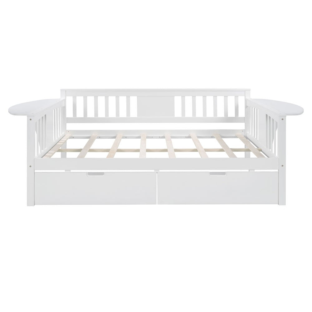 White Solid and Manufactured Wood Full Bed - Standard Beds