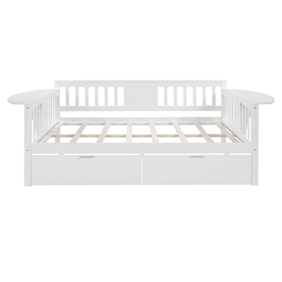 White Solid and Manufactured Wood Full Bed - Standard Beds