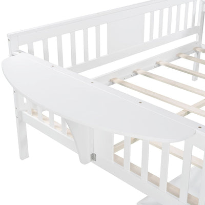 White Solid and Manufactured Wood Full Bed - Standard Beds