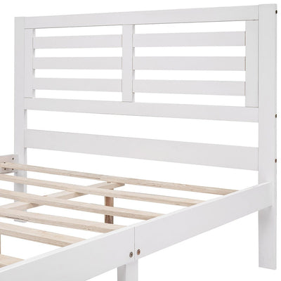 White Solid and Manufactured Wood Full Bed - Standard Beds