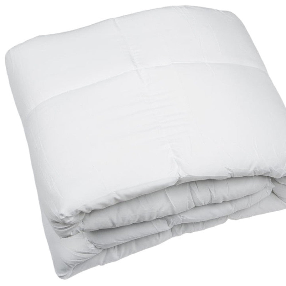 White Twin Microfiber Thread Count Down Alternative Duvet Insert - Down Comforters and Duvets