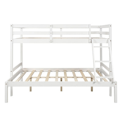 White Twin Size Full Size Bunk Bed - Bunk Beds