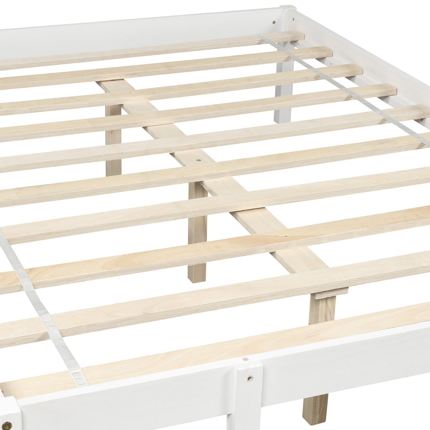 White Twin Size Full Size Bunk Bed - Bunk Beds