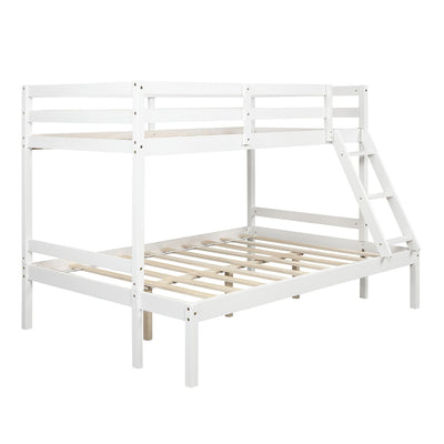 White Twin Size Full Size Bunk Bed - Bunk Beds