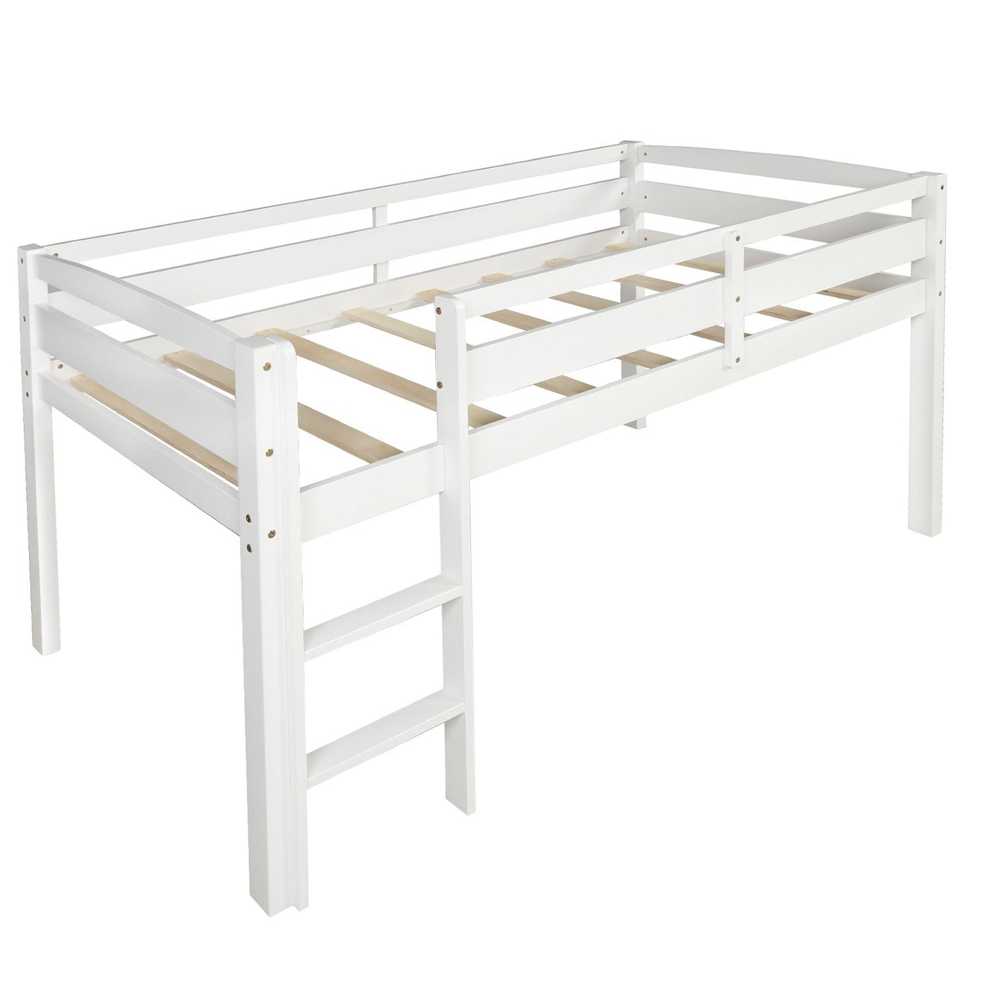 White Twin Size Lof Loft Bed - Loft Beds