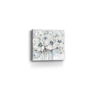 Winter Blues Flower Unframed Print Wall Art - Wall Art