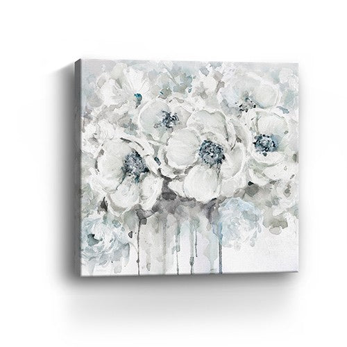 Winter Blues Flower Unframed Print Wall Art - Wall Art