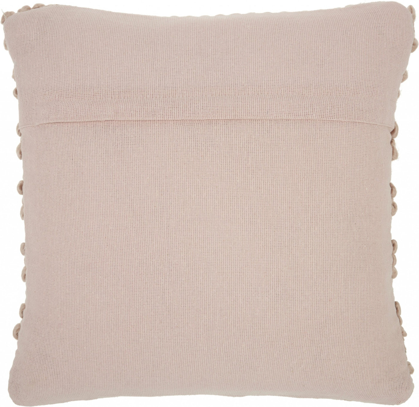 Xl Rose Pink Pom-Pom Detailed Throw Pillow - Accent Throw Pillows