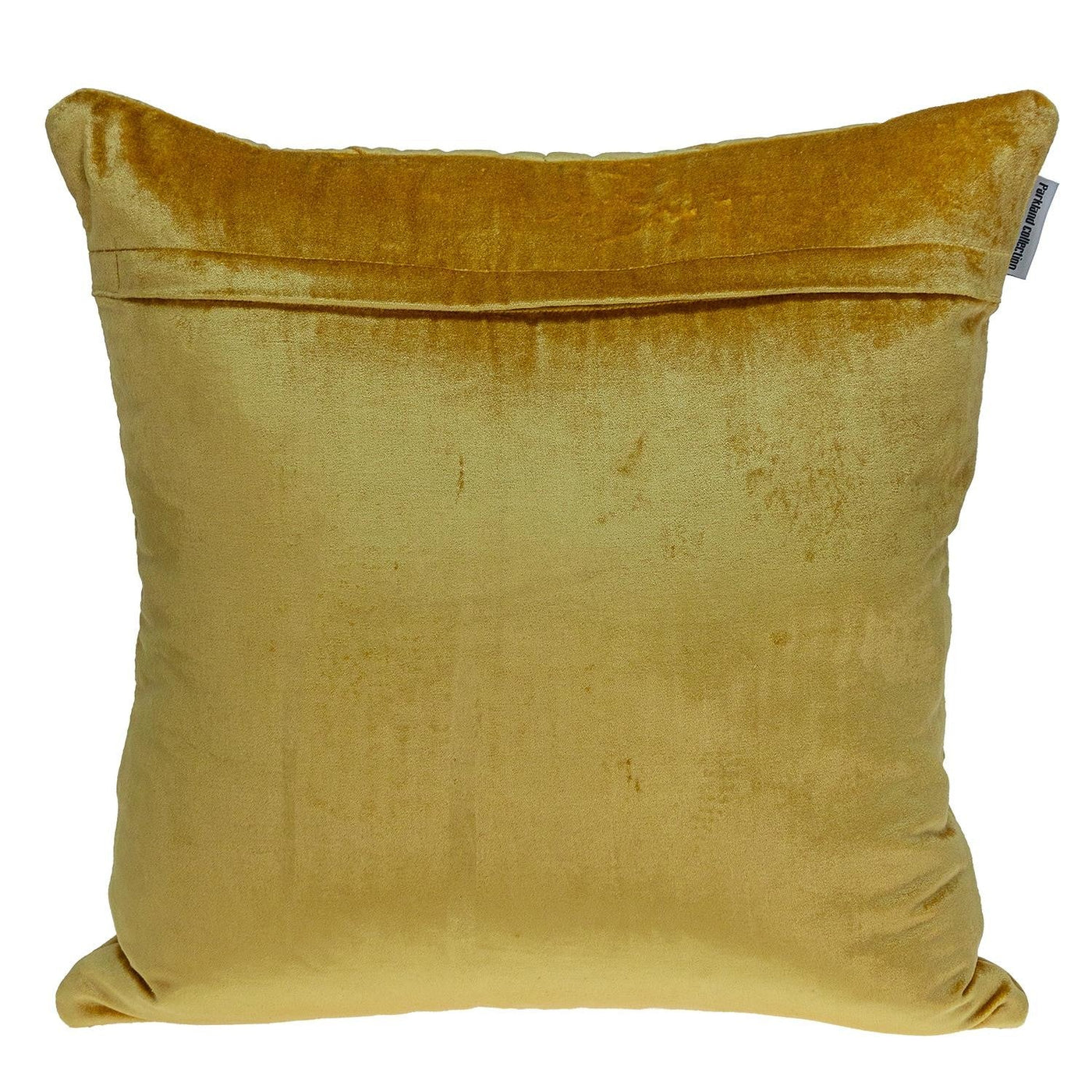 Yellow Chunky Geo Stitched Velvet Decorative Throw Pillow - Accent Throw Pillows